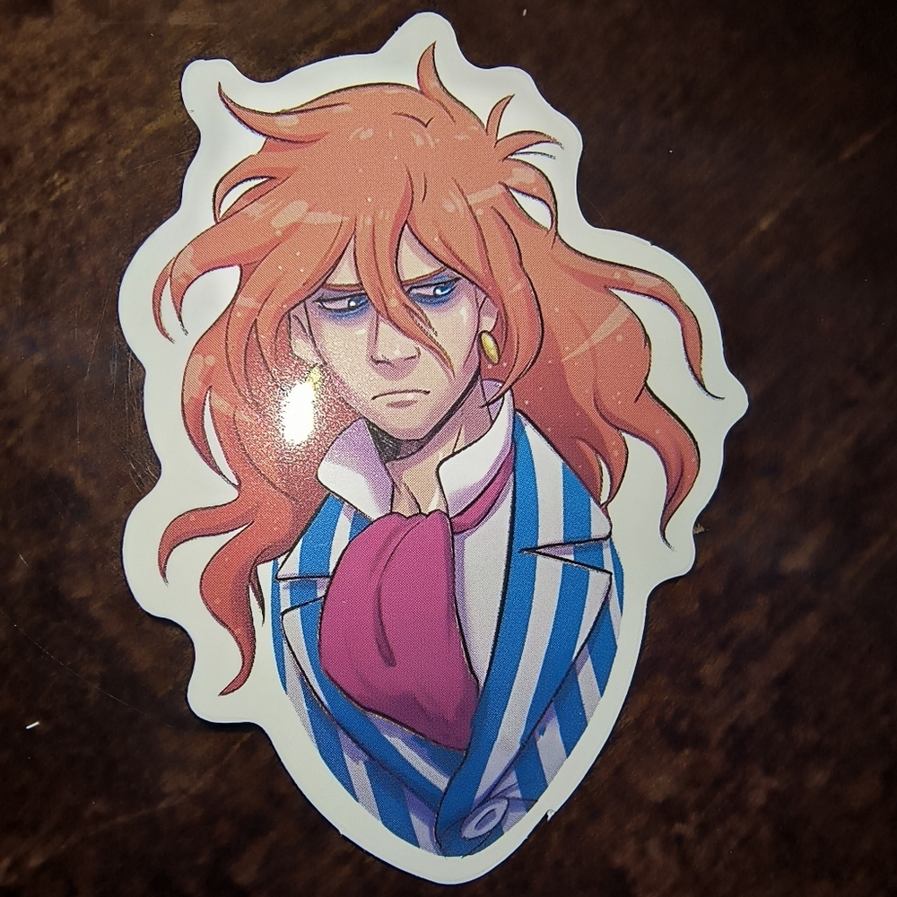 Peach Blonde Character Sticker - Decorative Art Decal